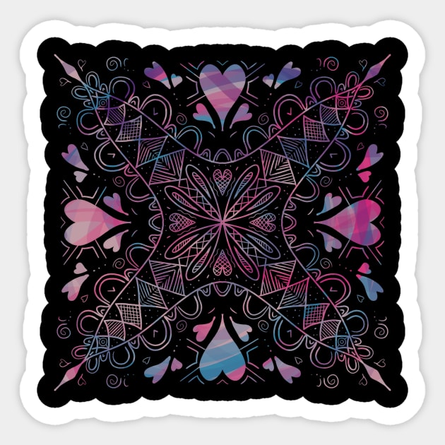 Hearts Mandala Sticker by nathalieaynie